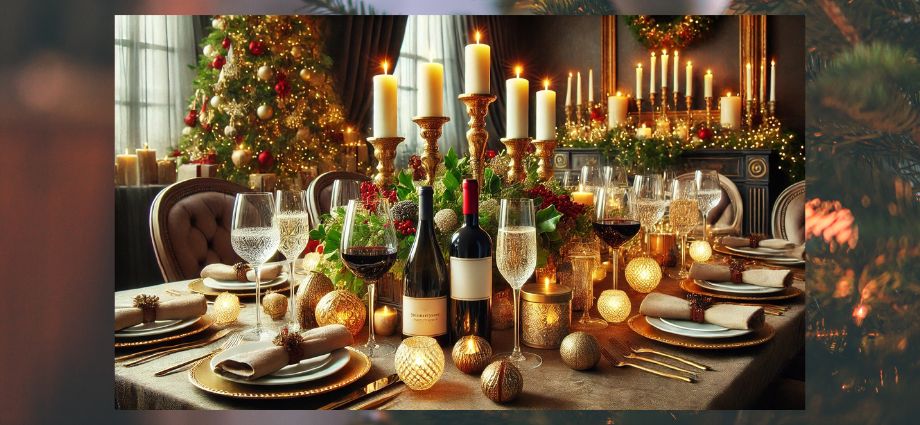 Wijn voor de kerst kerstdagen feestdagen feestwijn