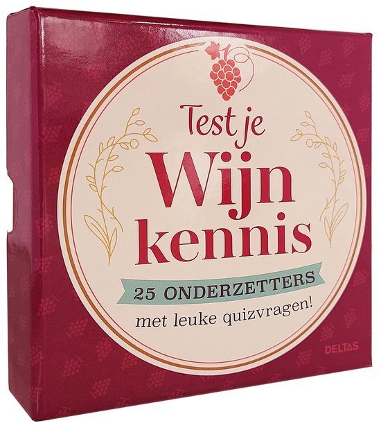 Test je wijnkennis doosje onderzetters